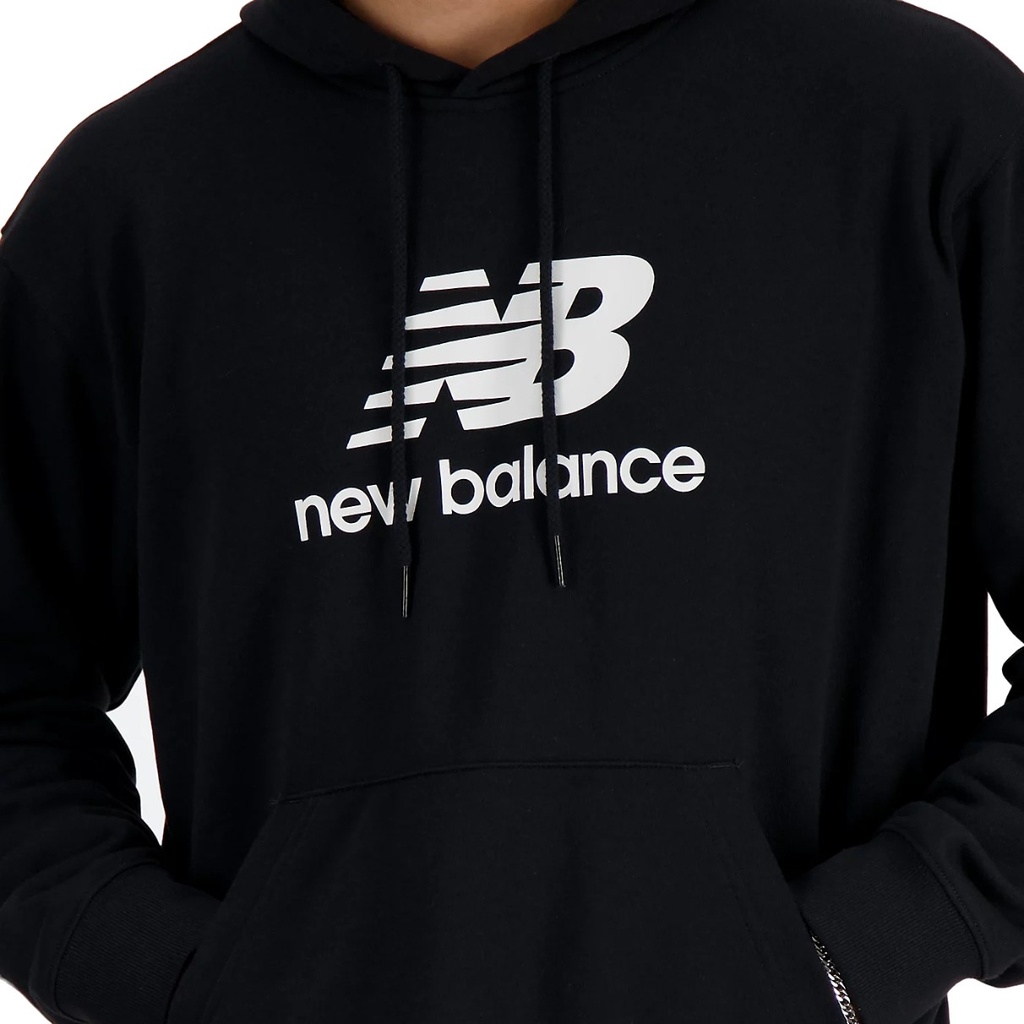 Sudaderas NEW BALANCE Sport Essentials French Terry Logo Hoodie MT41501 BK Negro 4
