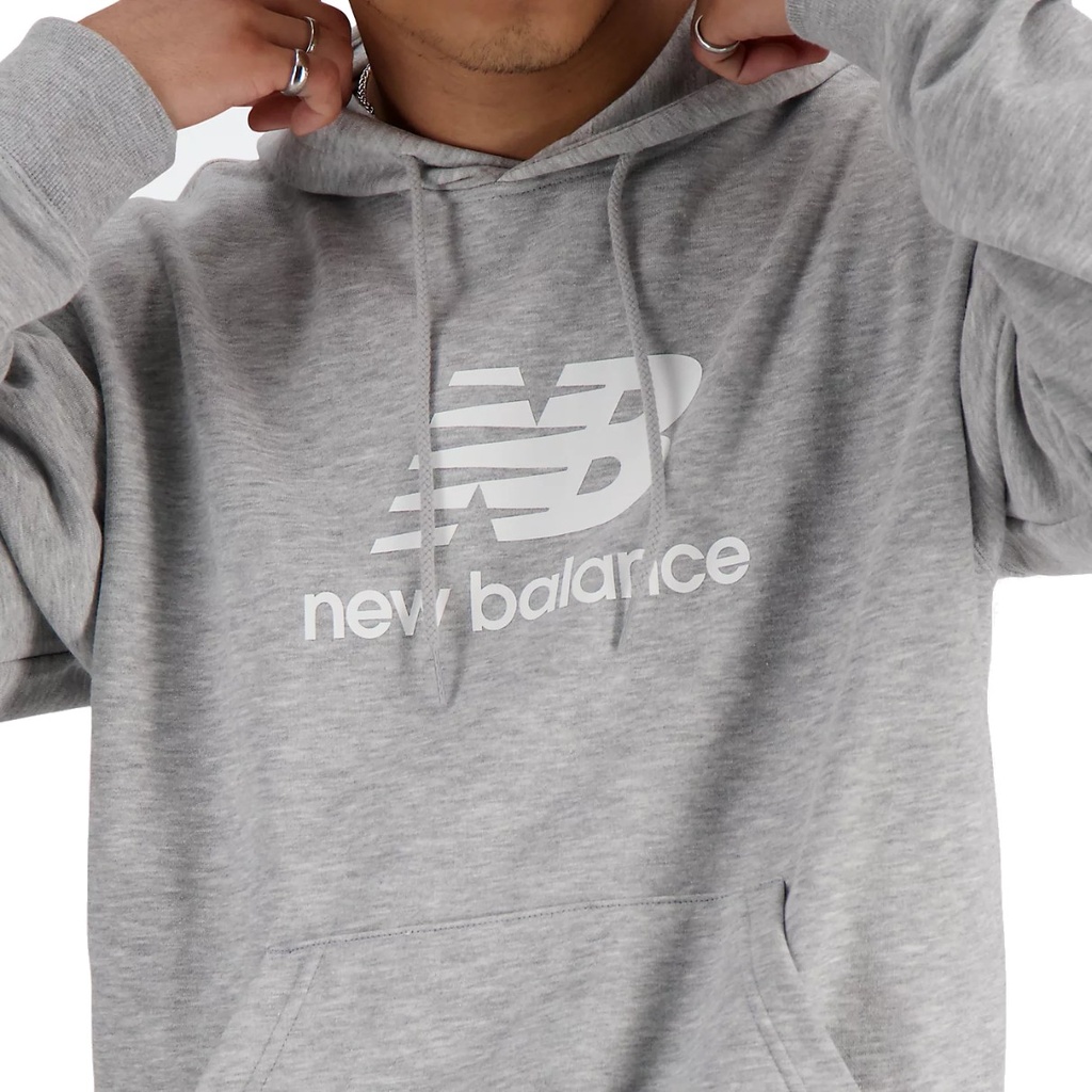 Sudaderas NEW BALANCE Sport Essentials French Terry Logo Hoodie MT41501 AG Gris 4