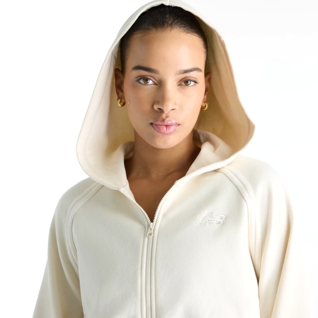 Sudadera New Balance Brushed Coastal Fleece Full Zip Linen