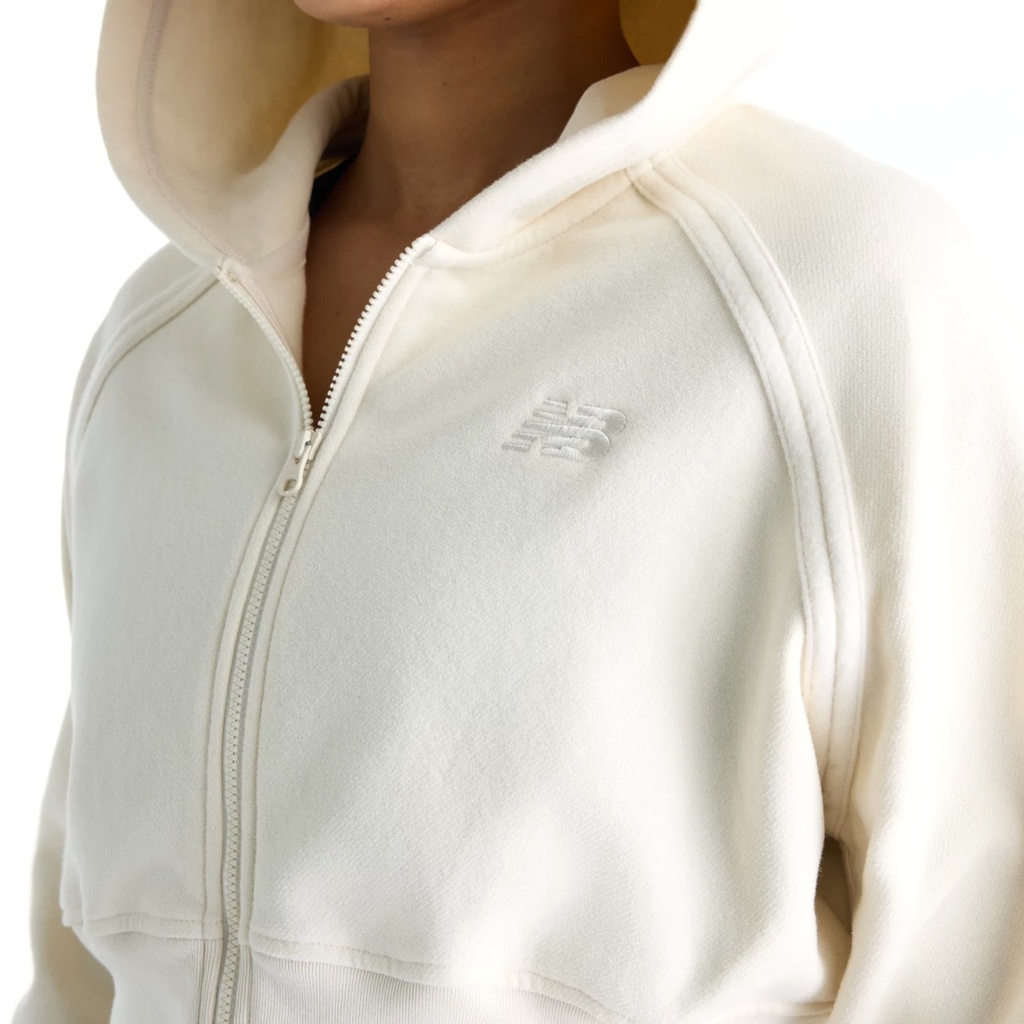 Sudadera New Balance Brushed Coastal Fleece Full Zip Linen