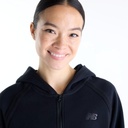 Sudadera New Balance Brushed Coastal Fleece Full Zip Black