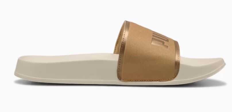 Chancla PUMA Leadcat 2.0 Aqua Metallics SS25 401707 02 Beige