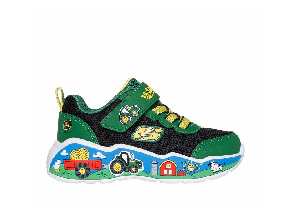 Zapatilla SKECHERS BARN SQAD BUDDIES 407065N GNBK Verde